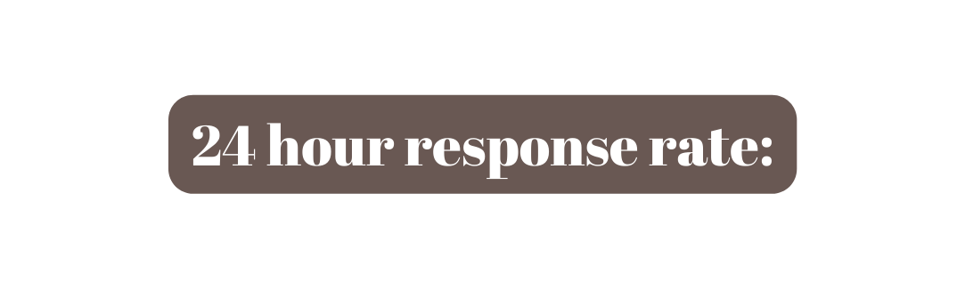 24 hour response rate